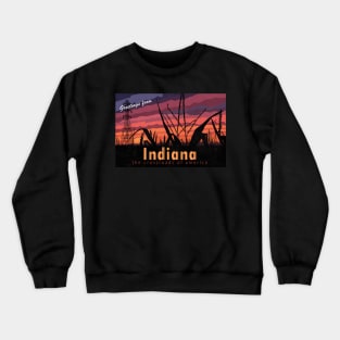 Greetings from Indiana Postcard Crewneck Sweatshirt